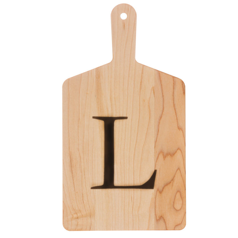 J.K. Adams | Monogrammed Maple Cheese Board, Letter L