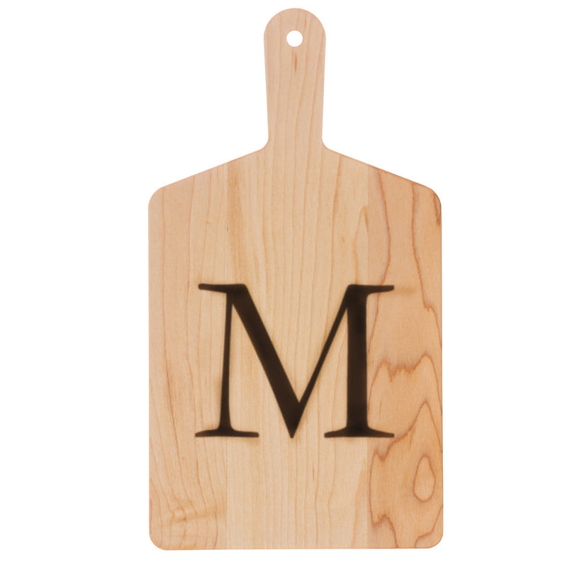 J.K. Adams | Monogrammed Maple Cheese Board, Letter M