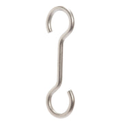 J.K. Adams Extension Hooks, Small, Set of 2: Metal S-shaped hooks for customizing pot rack height, ideal for hanging utensils on pot racks.