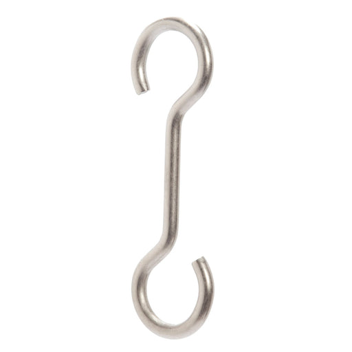 J.K. Adams Extension Hooks, Small, Set of 2: Metal S-shaped hooks for customizing pot rack height, ideal for hanging utensils on pot racks.