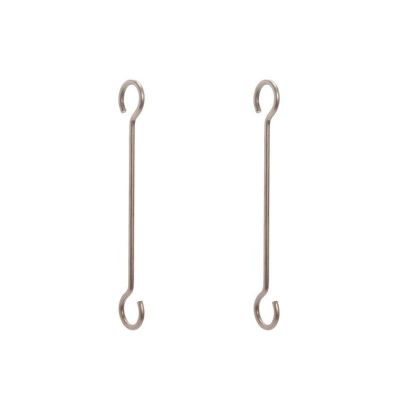 J.K. Adams | Extension Hooks, Large 8 Inches: Two stainless-steel rods with hooks, ideal for customizing pot rack height, compatible with Athens Cooks' kitchen tools.