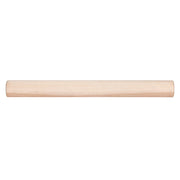 J.K. Adams | Plain Dowel Rolling Pin: A 19” wooden rolling pin ideal for dough preparation, praised for its versatile use and non-stick North American hardwood surface.