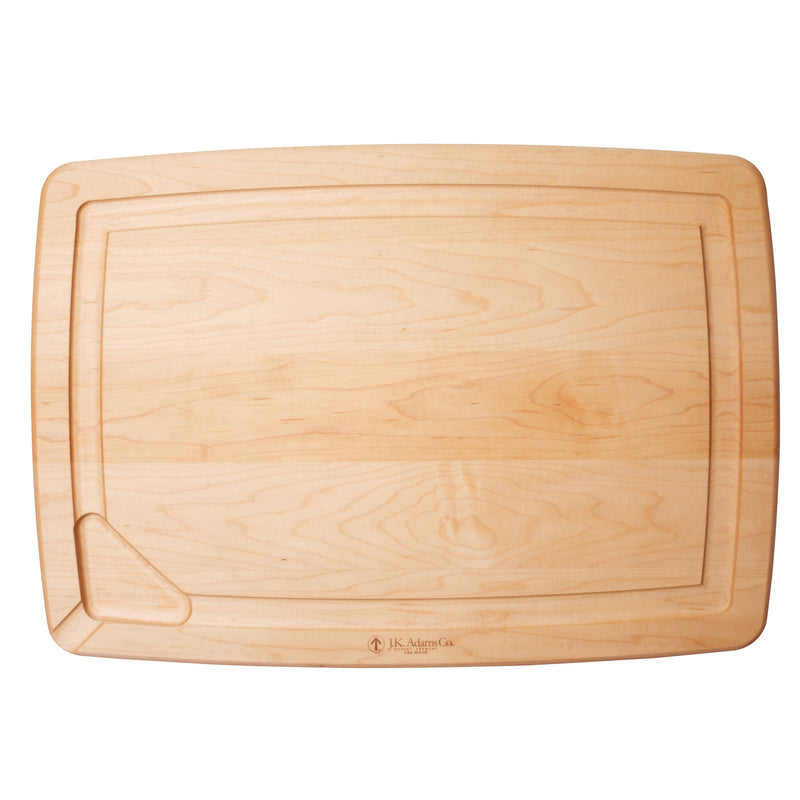 J.K. Adams | Maple Reversible Pour Spout Carving Boards, Medium, No Personalization