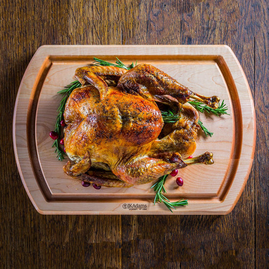 J.K. Adams | Maple Reversible Carving Board - 20 x14 Inches - No Personalization