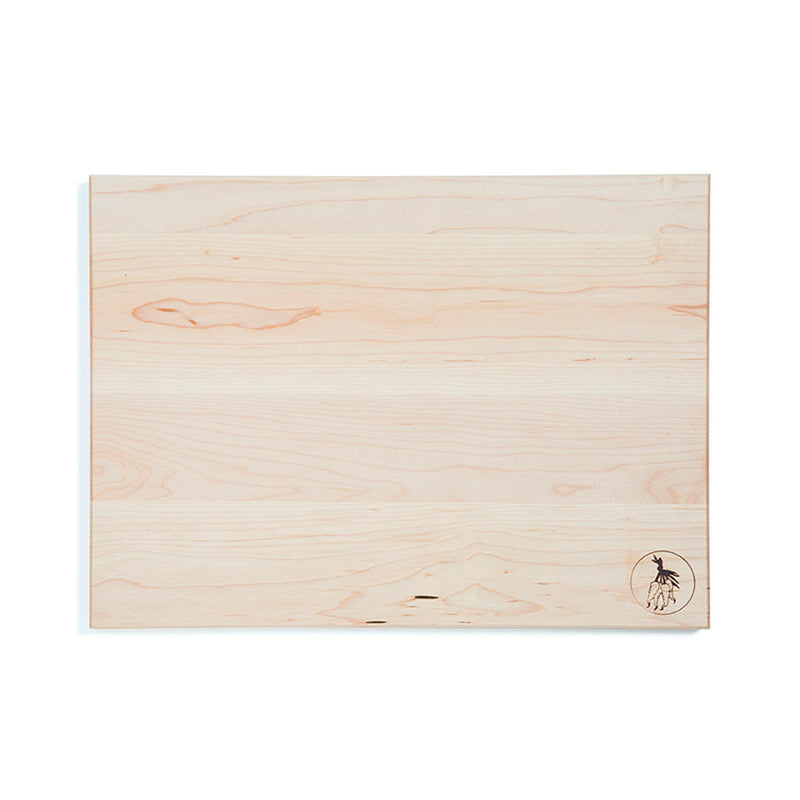 J.K. Adams | Maple Reversible Prep Boards - 16 x 12, featuring light hardwood and dual-sided icons for meat and vegetables, ideal for hygienic meal prep.