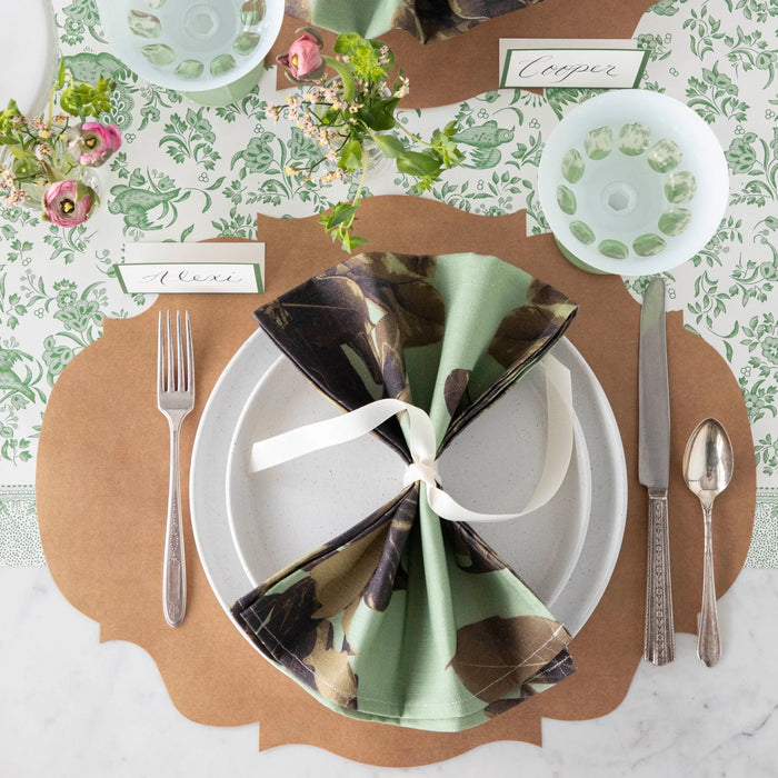 Hester & Cook | Die Cut Kraft French Frame Placemat