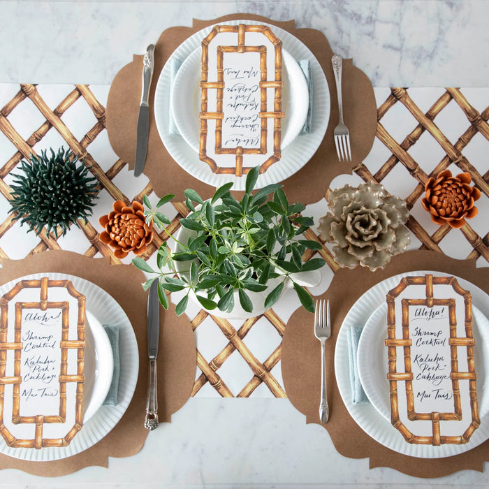 Hester & Cook | Die Cut Kraft French Frame Placemat