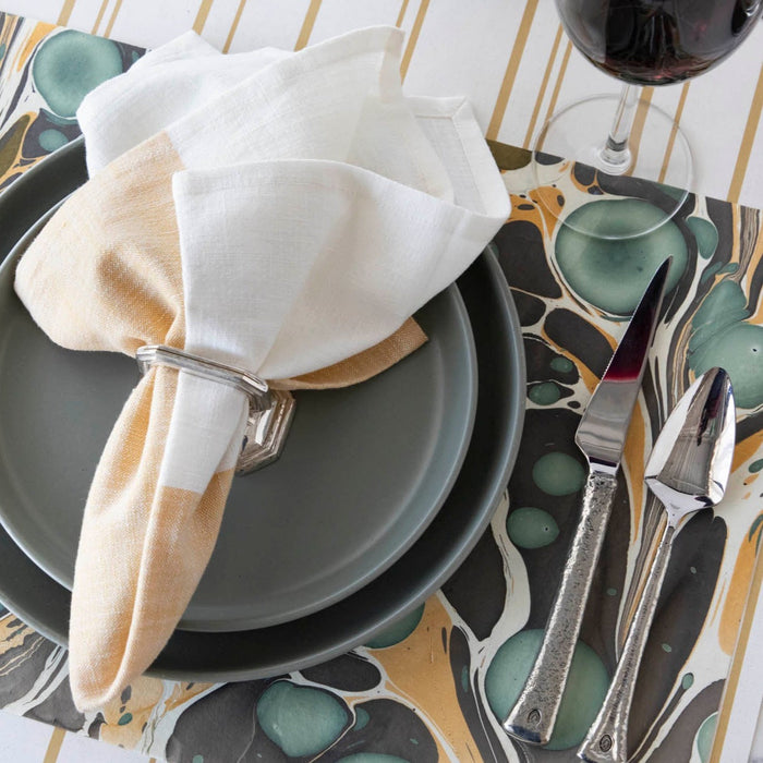 Hester & Cook | Brown Stone Marbled Placemats