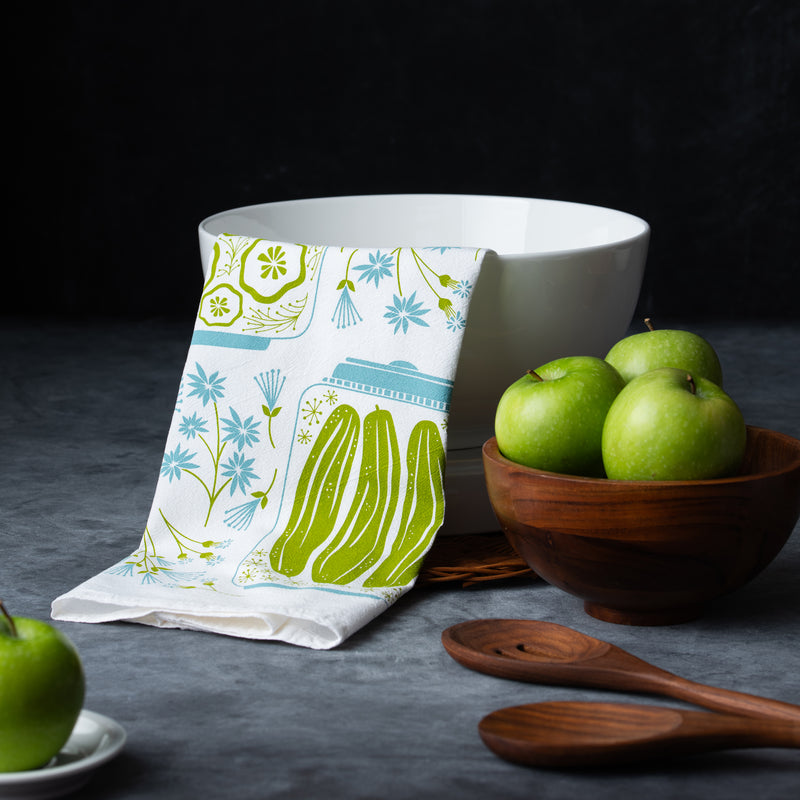 HAZELMADE | Pickles + Petals Tea Towel