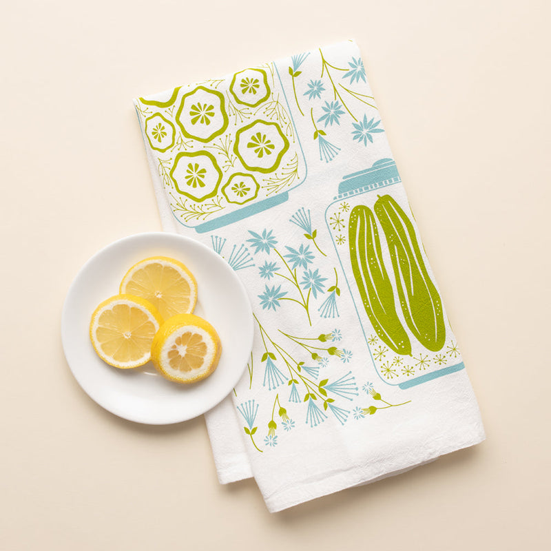 HAZELMADE | Pickles + Petals Tea Towel
