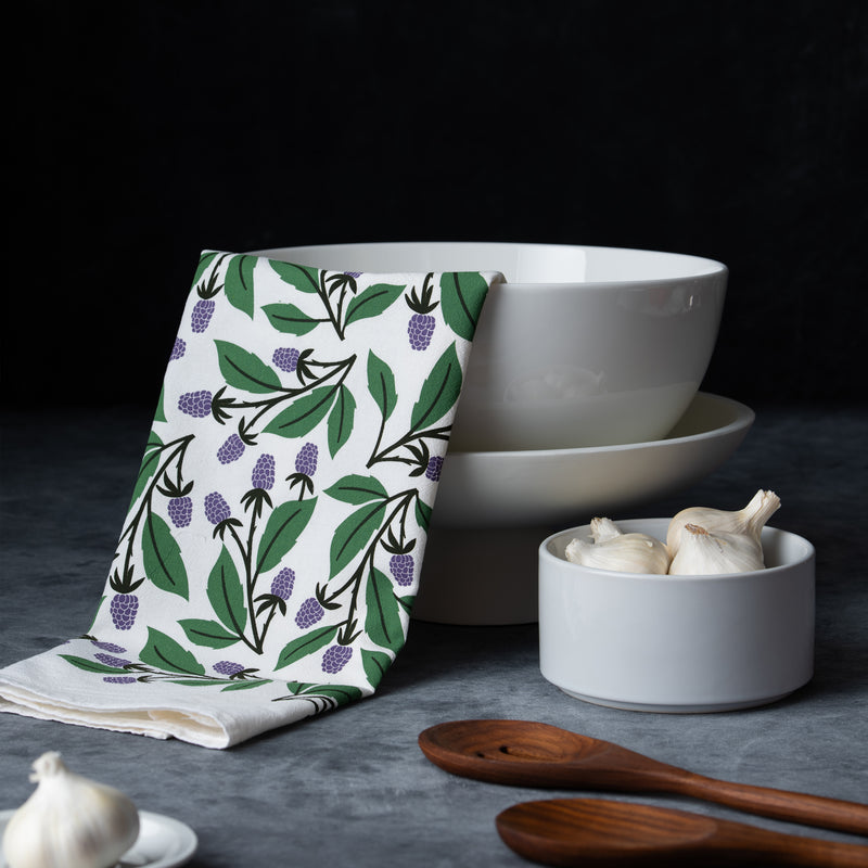 HAZELMADE | Blackberries Tea Towel
