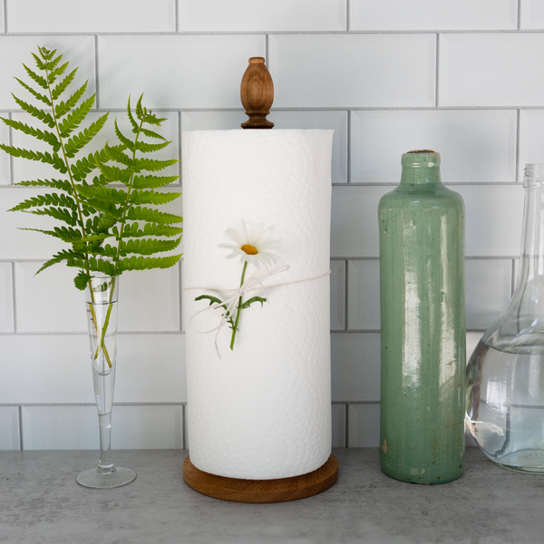Earth & Nest | Oak Paper Roll Stand