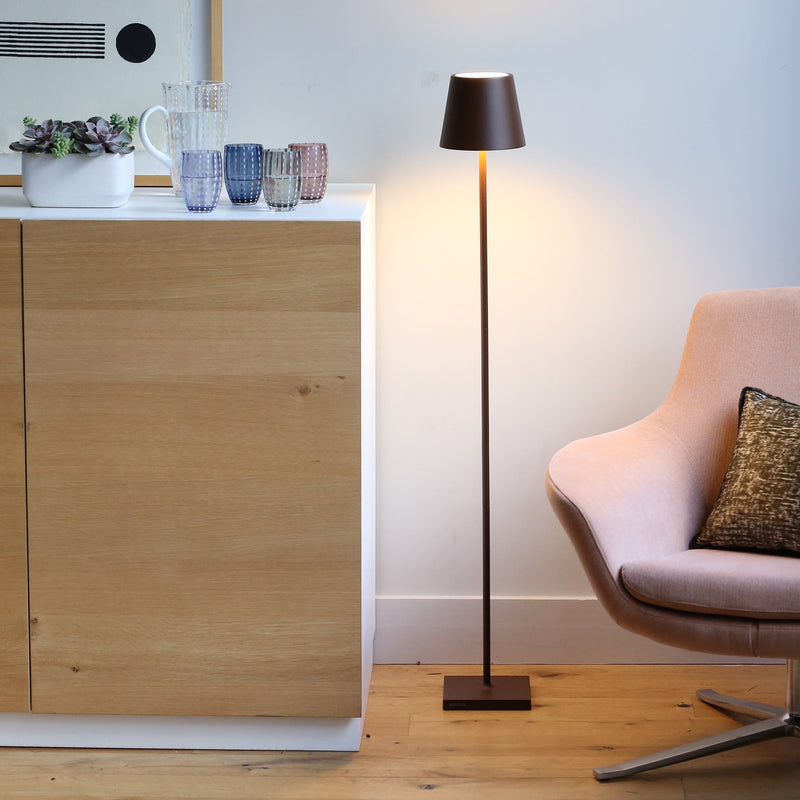 Zafferano America | Poldina Pro L Floor Lamp, Rust