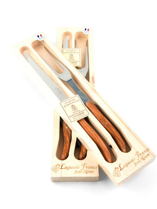 Laguiole | French Olivewood Carving Set in Box