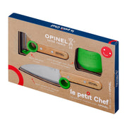 Opinel | Le Petit Chef 3pc Knife Set - Navy includes a child-size knife, peeler, and finger-guard, designed for safe cooking, ideal for young chefs.