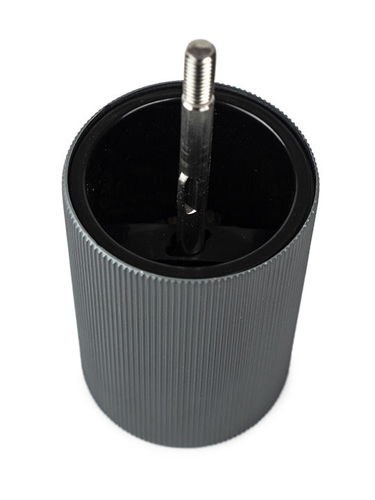 Peugeot | Line Pepper Mill Aluminum + Beechwood, Carbon, 4.75 inches