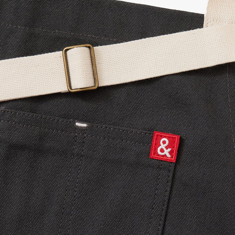 Hedley & Bennett Essential Apron, London Gray — construction detail