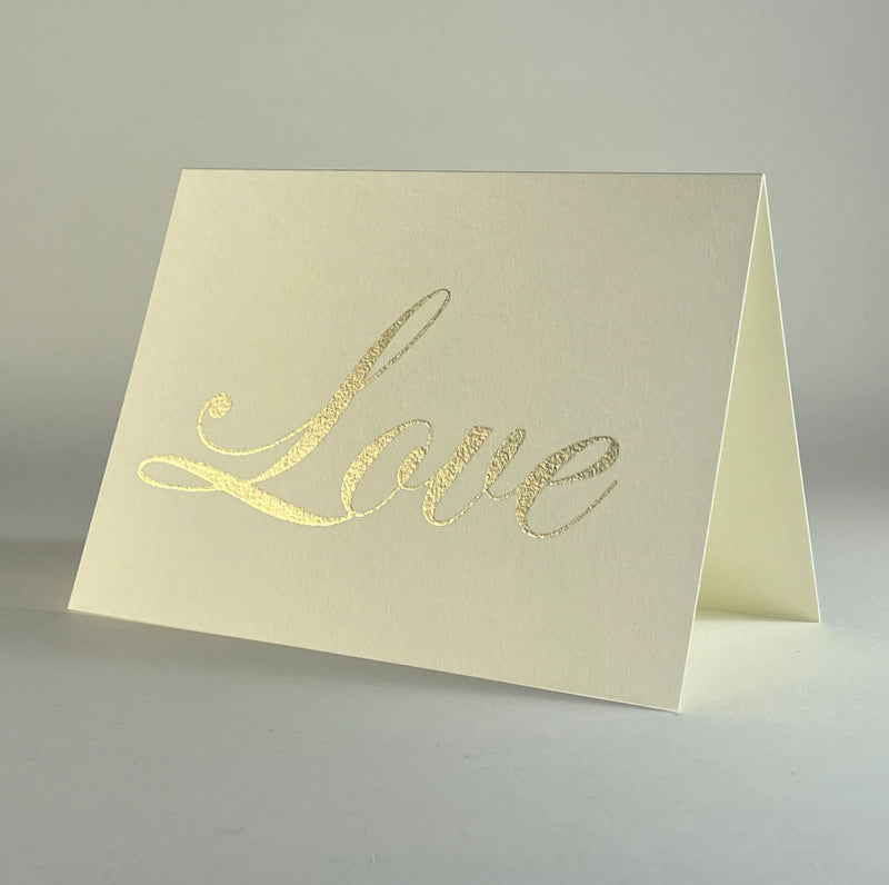 Catherine Greenup Cards - Verdins on Grapesicle; a white card with elegant gold handwriting, ideal for heartfelt messages and special occasions.