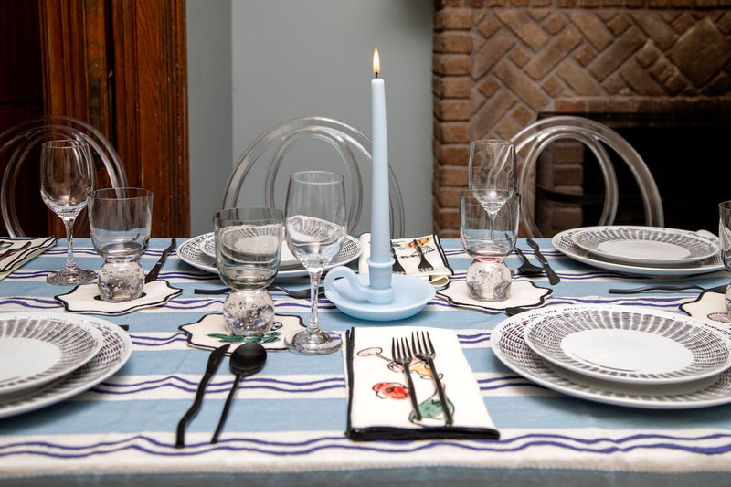 Misette | The Forme Wax Candlestick, Blue