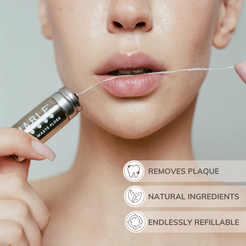 MABLE | Stainless Steel Floss Container