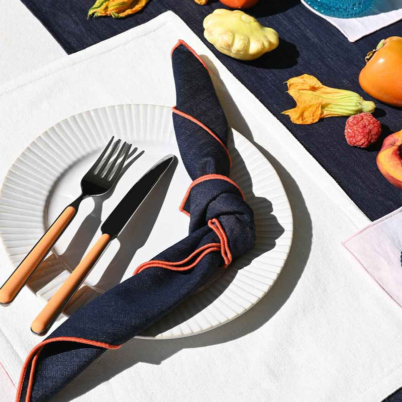 Atelier Saucier | Rainbow Denim Napkins