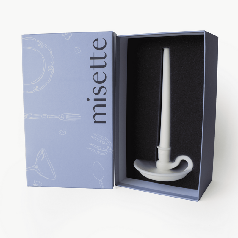 Misette | The Forme Wax Candlestick, Blue