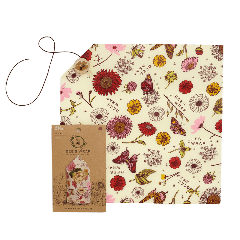 Bee's Wrap | Sandwich Wrap - Meadow Magic, Vegan Wax