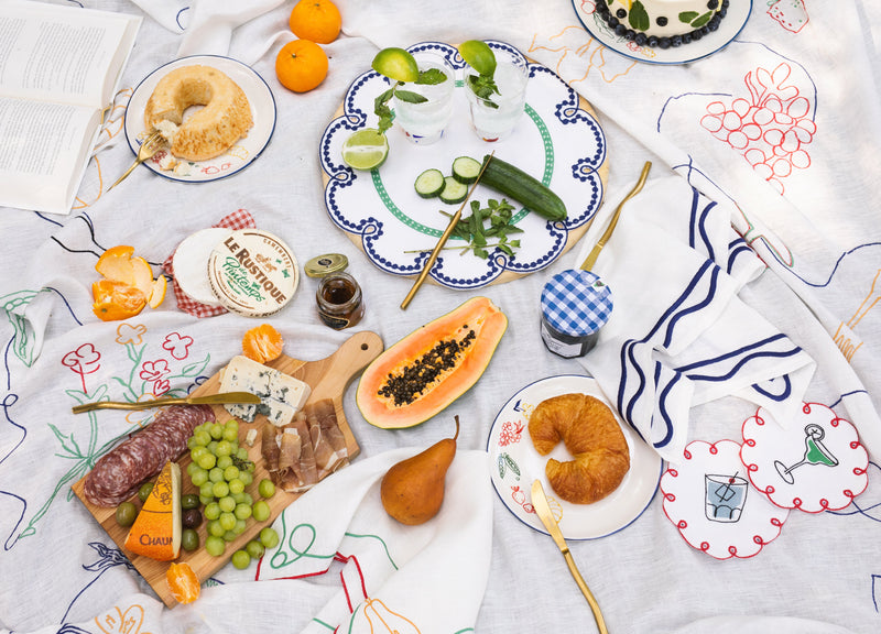 Misette | Fête Linen Embroidered Tablecloth