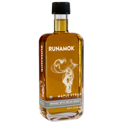 Runamok | Maple Syrups - Smoked with Pecan Wood in a glass bottle, ideal for enhancing fall flavors on waffles or pancakes, embodying Athens Cooks' curated specialty foods.