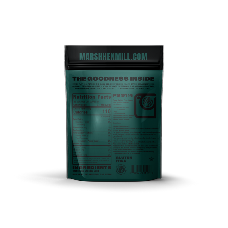 Marsh Hen Mill | Guinea Flint Cornmeal, 1.5 lb