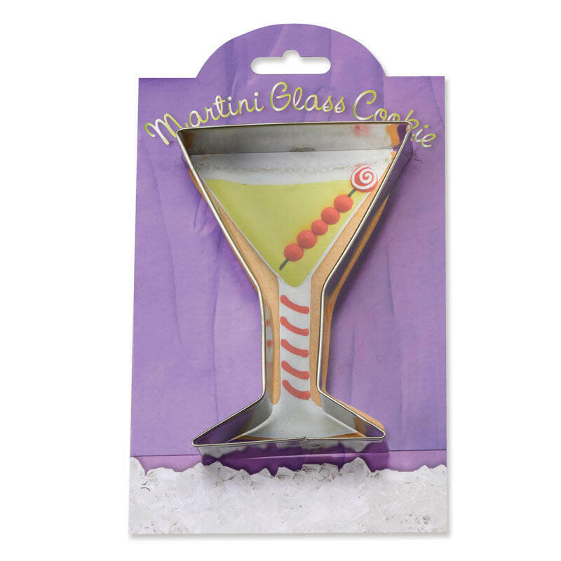 Ann Clark | Gift Collection Cookie Cutters - Owl-4.75 packaged with a martini glass design, showcasing premium quality for enhancing baking experiences.