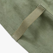 Hedley & Bennett Pinafore Apron, Matcha Green — fabric and construction detail