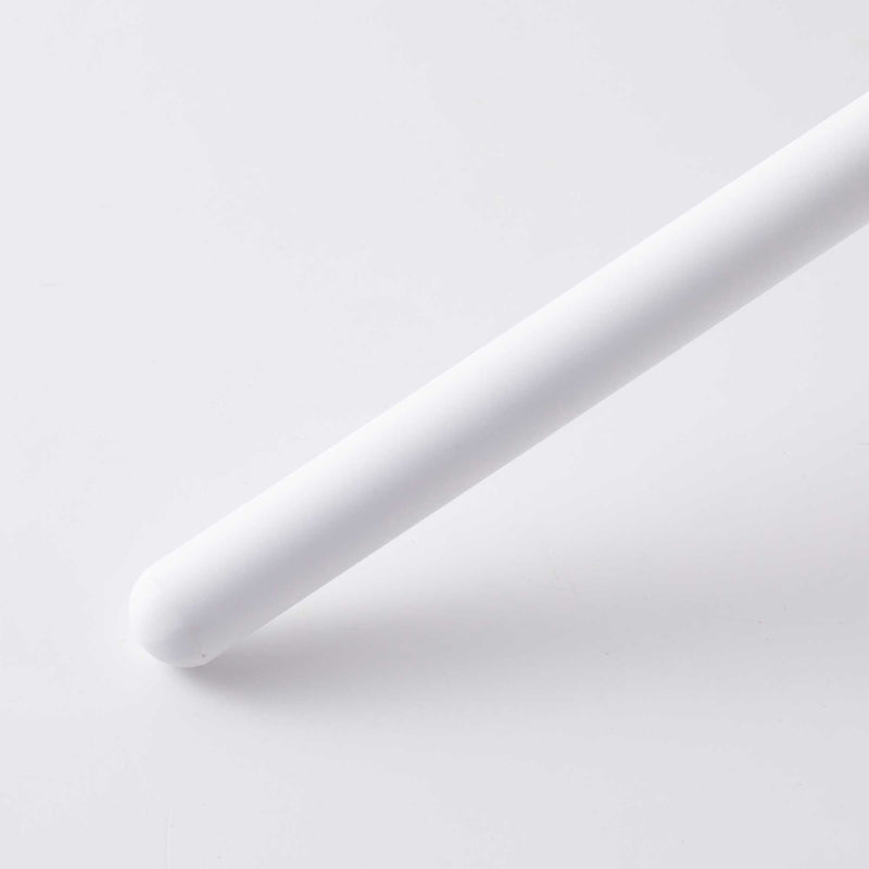 Messermeister 1200 Grit Ceramic Sharpening Rod, 12-inch, for honing and polishing knives. Smooth white cylinder with rounded end, ideal for precision edge maintenance.