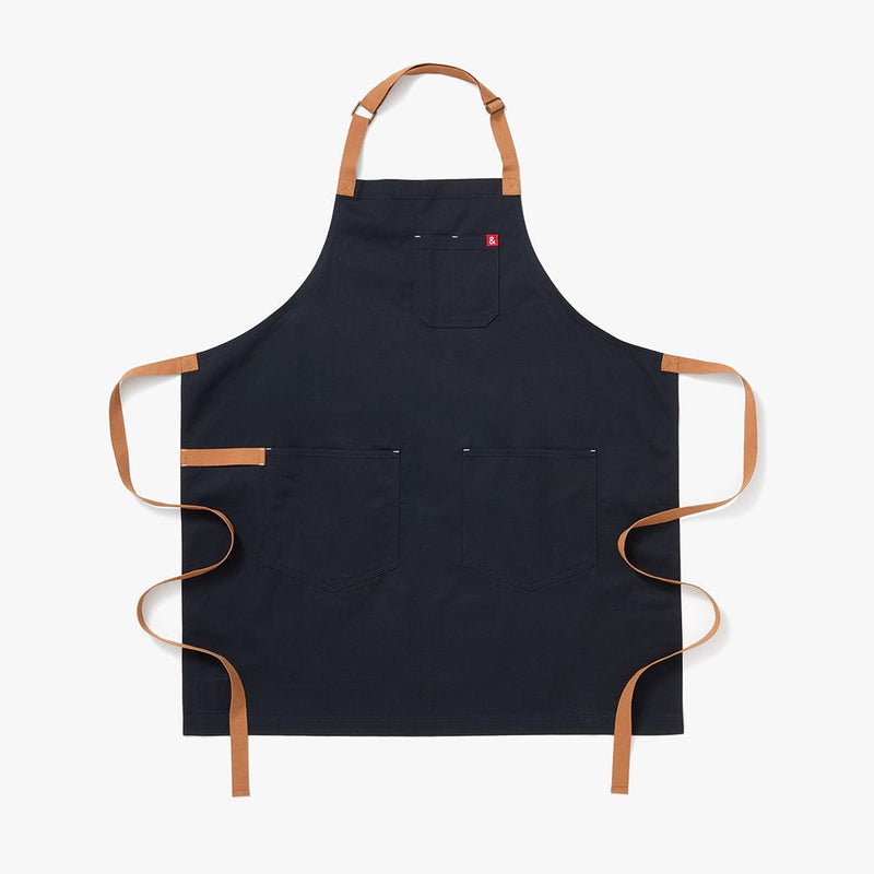 Hedley & Bennett Essential Apron, Midnight Blue — front view