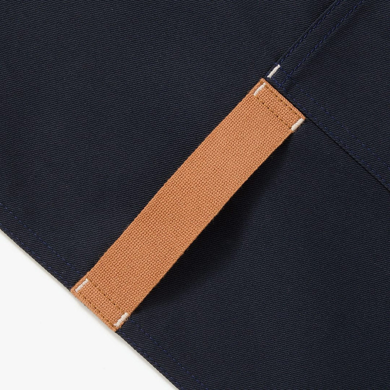 Hedley & Bennett Essential Apron, Midnight Blue — apron detail