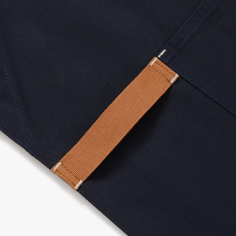 Hedley & Bennett All Day Crossback Apron, Midnight Blue — apron detail