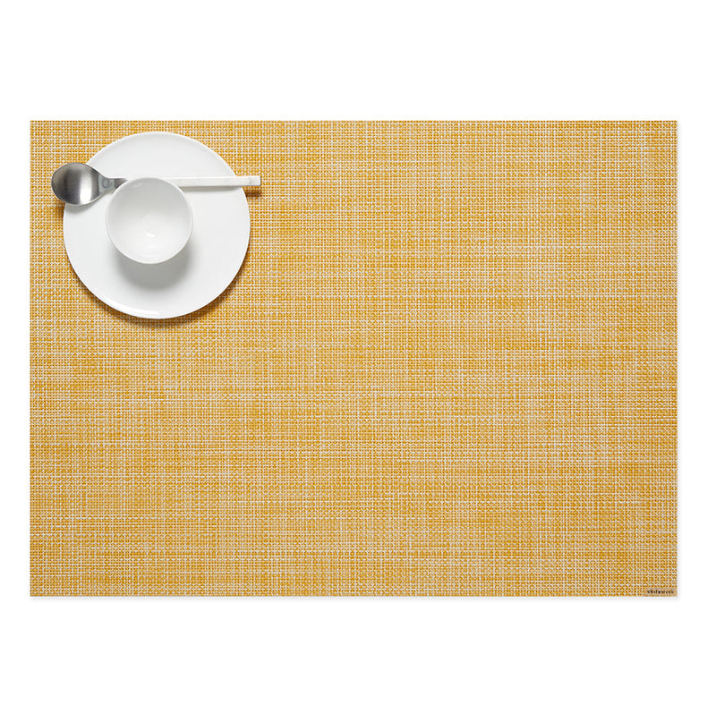 Chilewich | Mini Basketweave Rectangle Placemats - Ochre