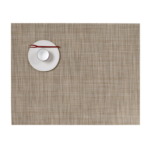 Chilewich Mini Basketweave Placemat in Linen, 14 by 19 inches