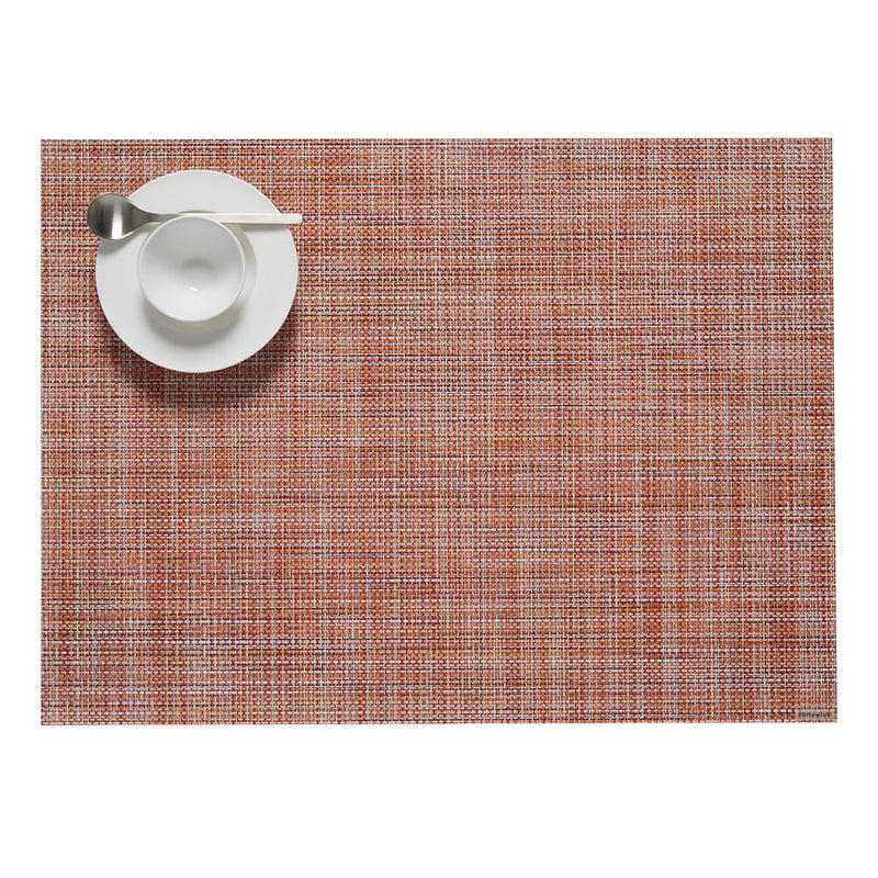 Chilewich Mini Basketweave Placemat in Cinnamon, 14 by 19 inches