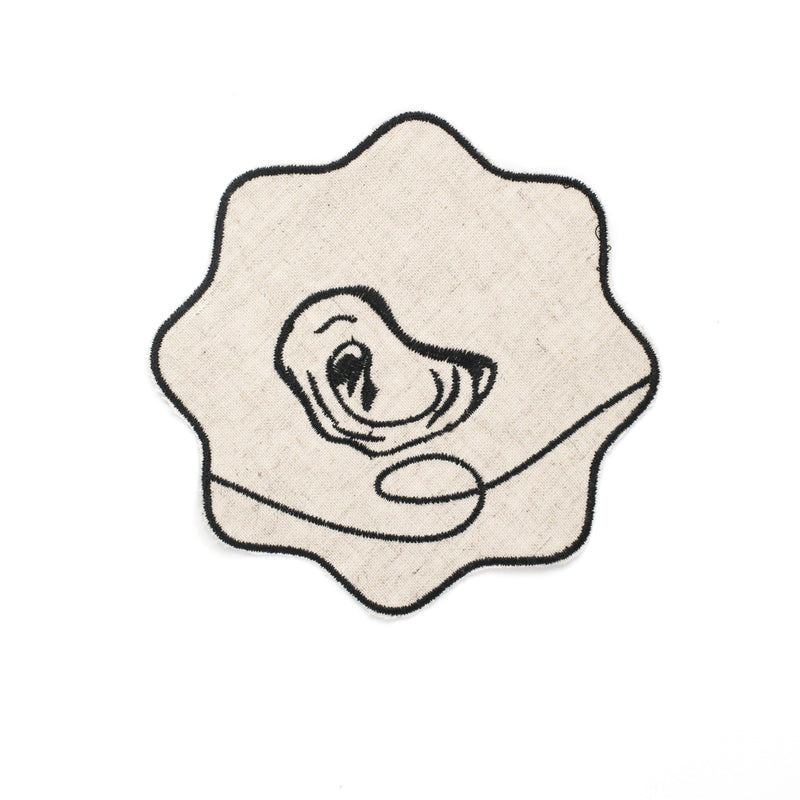 Misette | Line Drawing Embroidered Linen Napkins, Set of 4