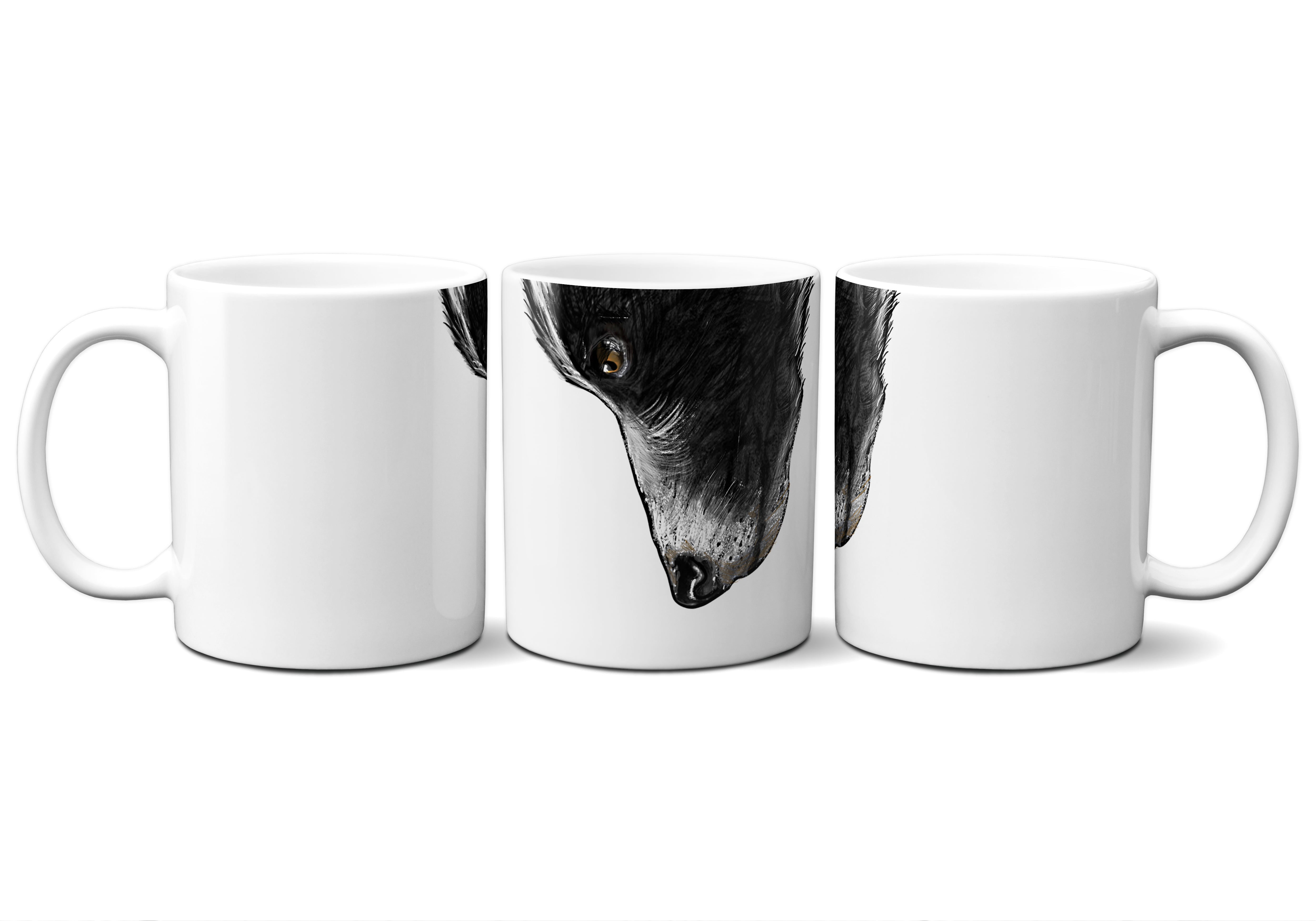 American Brand Studio Border Collie Snout Mug - Thumbnail 4