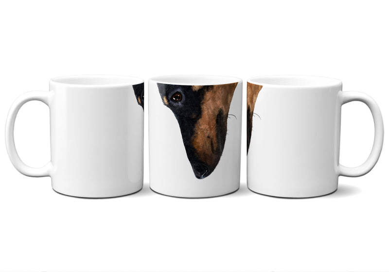 American Brand Studio | Black and Tan Dachshund Snout Mug
