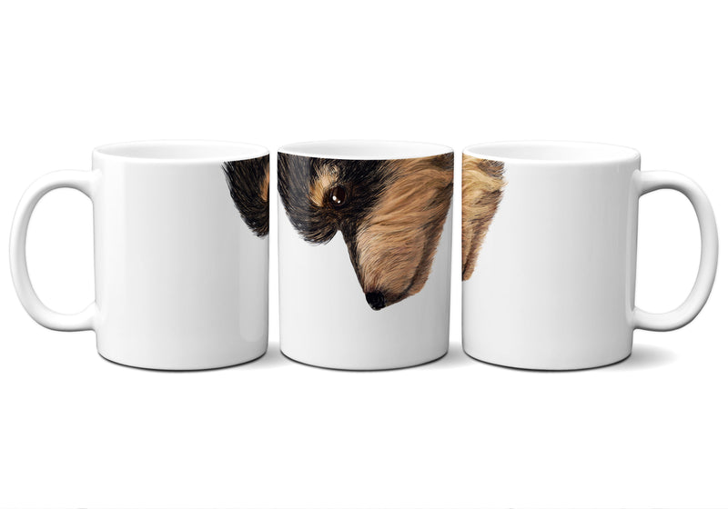 American Brand Studio | Yorkie - Black & Tan Snout Mug - 11 oz