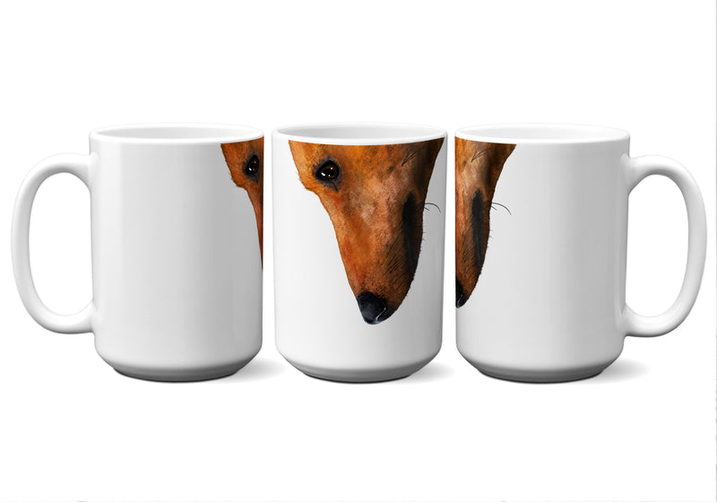 American Brand Studio | Tan Dachshund Snout Mug - 11 oz