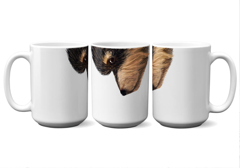 American Brand Studio | Yorkie - Black & Tan Snout Mug - 11 oz