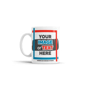 American Brand Studio | Custom Mug featuring a logo, ideal for personalizing your morning routine or as a gift, available at Athens Cooks kitchen store.