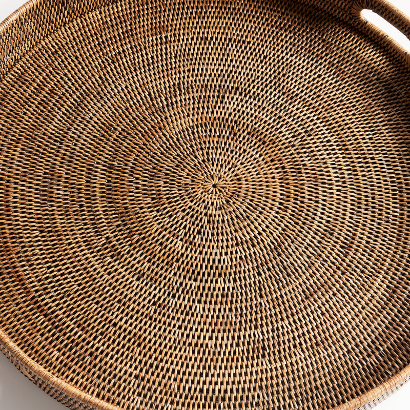 Napa Home & Garden | Burma Rattan Round Ottoman Trays Large