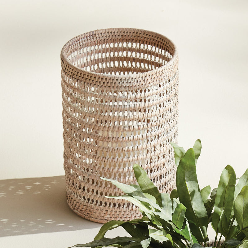 Napa Home & Garden | Burma Rattan Hurricane Large, White