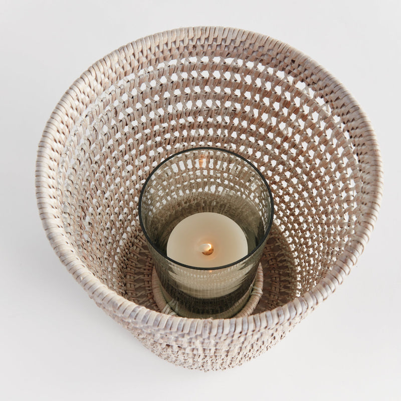 Napa Home & Garden | Burma Rattan Hurricane Large, White