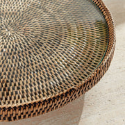 Napa Home & Garden | Burma Rattan Serving Stand, a handcrafted piece for elevating kitchen presentations, reflecting Athens Cooks' curated quality and style. Perfect for sophisticated serving.